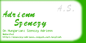 adrienn szenczy business card